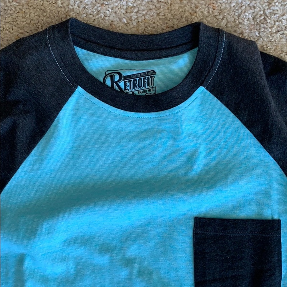 Retrofit 3/4 sleeve baseball tee. New condition